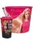 Renkli Popcorn, Çerez, Pipetli Pratik Bardak Seti,atıştırmalık, Mısır Kovası, 2li Set, (Pembe/kız) 1