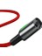 Zinc Magnetic, 2.4 A, USB - A & Lightning, Şarj & Data Aktarım Kablosu, Mıknatıs Uçlu & Işıklı, Hızlı Şarj, 1 Metre, Kırmızı, 30608 2