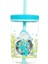 Yüzen Köpek Baliği Pipetli Tritan Bardak 420 Ml, Mavi 1