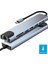 8in1 USB Type-C Hub Port Adaptör HDMI USB Ethernet Pd Girişli, Gri 2