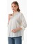 Basic Oversize Arkası Uzun Düğmeli Gömlek 1