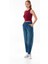 Fermuarlı Şalvar Jean Pantolon 2