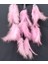 Pembe Kuş Tüylü Dream Catcher El Yapımı Rüya Kapanı Duvar Süsü Tdrtr 3