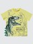 Dinozor World Baskılı 2-5 Yaş Tişört Açık Sarı 1