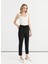 Normal Bel Standart Siyah Kadın Pantolon 25YSL5363 2