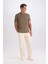 %100 Pamuk New Regular Fit Bisiklet Yaka Basic Düz Kısa Kollu Tişört V7699AZ25SP 2