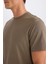 %100 Pamuk New Regular Fit Bisiklet Yaka Basic Düz Kısa Kollu Tişört V7699AZ25SP 5