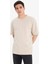 Oversize Geniş Kalıp Bisiklet Yaka Basic Düz Kısa Kollu Tişört E6885AXNS 4