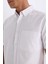 %100 Pamuk Regular Fit Polo Yaka Oxford Yazlık Kısa Kollu Beyaz Gömlek D7419AX25SM 5