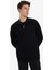 Comfort Fit Dik Yaka Yarım Fermuarlı Waffle Sweatshirt D7543AX25SP 4
