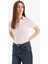 Slim Fit Dar Kesim Polo Yaka Fitilli Kaşkorse Kısa Kollu Tişört C6249AX25SP 5