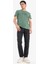 %100 Pamuk Slim Fit Dar Kesim Bisiklet Yaka Baskılı Kısa Kollu Tişört A2645AX25SM 2