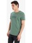 %100 Pamuk Slim Fit Dar Kesim Bisiklet Yaka Baskılı Kısa Kollu Tişört A2645AX25SM 3