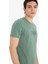 %100 Pamuk Slim Fit Dar Kesim Bisiklet Yaka Baskılı Kısa Kollu Tişört A2645AX25SM 4