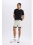 fit Slim Fit Dar Kesim Sporcu Penye Taytlı ŞORT E2759AX25SM 3