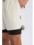 fit Slim Fit Dar Kesim Sporcu Penye Taytlı ŞORT E2759AX25SM 5