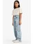 Kız Çocuk Baggy Fit Geniş Bol Paça Jean Pantolon E1742A825SM 3