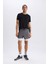 fit Slim Fit Dar Kesim Sporcu Penye Taytlı ŞORT E2760AX25SM 1