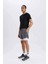 fit Slim Fit Dar Kesim Sporcu Penye Taytlı ŞORT E2760AX25SM 2