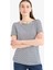Regular Fit Kayık Yaka Çizgili Kısa Kollu Tişört D4534AX25SM 3