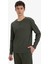 Fitilli Kaşkorse Pijama Takımı Uzun Kollu Üst Uzun Alt F0055AX25SM 4