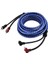 M 2 Rca 2 Rca Fiş Araba Stereo Ses Kablosu Amplifikatör Örgülü Alet (Yurt Dışından) 2