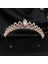 Gümüş Kaplı Lüks Rhinestone Metal Tiaras Bantlar Prenses Gelin Taç Gelinlik Baş Süsler Küçük Diadem Saç Takı (Yurt Dışından) 2