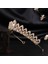 Gümüş Kaplı Lüks Rhinestone Metal Tiaras Bantlar Prenses Gelin Taç Gelinlik Baş Süsler Küçük Diadem Saç Takı (Yurt Dışından) 3