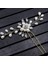 GKY322 Altın Kadınlar Için Trendy Çiçek Kristal Inci Düğün Saç Düğün Gelin Saç Aksesuarları Başlığı Saç Klipleri Takı (Yurt Dışından) 4