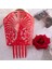 Kırmızı Vintage Yüksek Saç Tarakları Renkli Asetat Saç Aksesuarları Sahte Kaplumbağa Kabuğu Saç Tokaları Flamenko Headdresses Kadın Takı Hediye (Yurt Dışından) 3