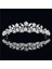 No.8 Boyutu Düğün Tacı Gelin Başlığı Altın Gümüş Renk Rhinestone Kristal Diadem Kraliçe Taç Prenses Tiaras Düğün Saç Takı (Yurt Dışından) 1