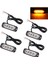 Adet 4 LED Amber Kurtarma Strobe Işıkları 12V 24V Turuncu Izgara Arıza Yanıp Sönüyor (Yurt Dışından) 2