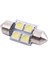 Dc 12V 31MM 4 5050 Smd Araba Iç Kubbe Festoon LED Işık Beyaz 2 Adet (Yurt Dışından) 5