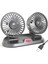 USB Araba Fanı Çift Kafa Fan Taşınabilir Otomatik Soğutma Fanı Soğutma Büyük Rüzgar Elektrikli Fan Araba Katlanır Fan Araba Ev Için (Yurt Dışından) 1