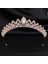 Altın Rengi Lüks Rhinestone Metal Tiaras Bantlar Prenses Gelin Taç Gelinlik Baş Süsler Küçük Diadem Saç Takı (Yurt Dışından) 3