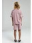 US2091 Soft Pembe Pamuklu Kız Çocuk Kısa Kollu Bermuda Takım 4