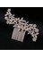 16X8CM 57G Gümüş Dıezı Gül Altın Gümüş Renk Saç Tarakları Gelin Kristal Rhinestones Inci Kadın Tokalar Gelin Başlığı Saç Takı Aksesuarları (Yurt Dışından) 4