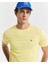 Erkek Sarı Regular Fit Bisiklet Yaka T-Shirt 2003184.714 5