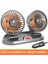 24V Araba Fanı Çift Kafalı Fan Taşınabilir Otomatik Soğutma Fanı Soğutma Büyük Rüzgar Elektrikli Fan Araba Katlanır Fan (Yurt Dışından) 2