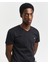 Erkek Siyah Slim Fit V Yaka T-Shirt 2003186.5 4