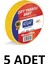 5 Adet 19 mm x 25 Metre Çift Taraflı Bant 2