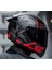 Rapıd 2 Race Raven Mat Siyah-Kırmızı Kapalı Motosiklet Kaskı Siyah Camlı 5
