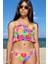 Askılı Renkli Portakal Desenli UV50 Kız Çocuk Bikini Takımı By Nessi Byrd 2