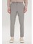 Comfort Fit Rahat Kesim Yan Cepli Desenli Beli Lastikli Pantolon 1