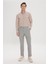 Comfort Fit Rahat Kesim Yan Cepli Desenli Beli Lastikli Pantolon 3