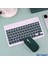 Kablosuz Klavye ve Mouse Set Type-C Şarjlı Bluetooth 2.4g Bağlantlılı Mor 4
