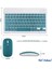Kablosuz Klavye ve Mouse Set Type-C Şarjlı Bluetooth 2.4g Bağlantlılı Mor 5