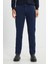 Slim Fit Dar Kesim Pamuklu Esnek Armürlü Yan Cep Pantolon 2