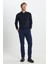 Slim Fit Dar Kesim Pamuklu Esnek Armürlü Yan Cep Pantolon 4