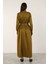 Apoletli Elbise Olive 4